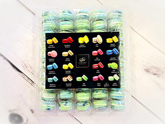 50 Pack The Earth ( Cotton Candy) |  French Macaron Value Pack-Macaron Centrale