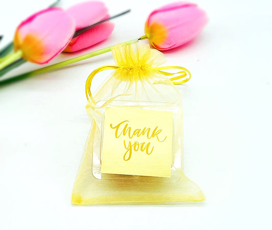 Personalized Thank you French Macarons for Guest (Gold Sheer) | Wedding Favors, Bridal Shower Favors,