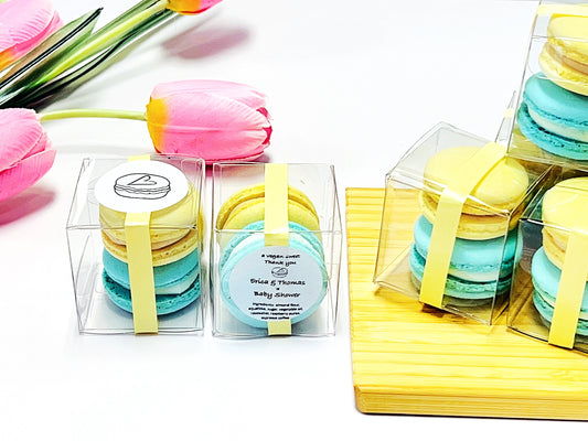 Party Favor Vegan Macaron Gift Box | Customize Your Own Macaron | Beautiful Centerpiece For Your Guests to Admire