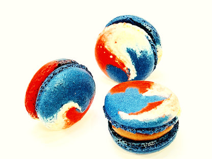 Rocky Road French Macarons | The Patriotic Cookies | Available in 6, 12 and 24 Pack