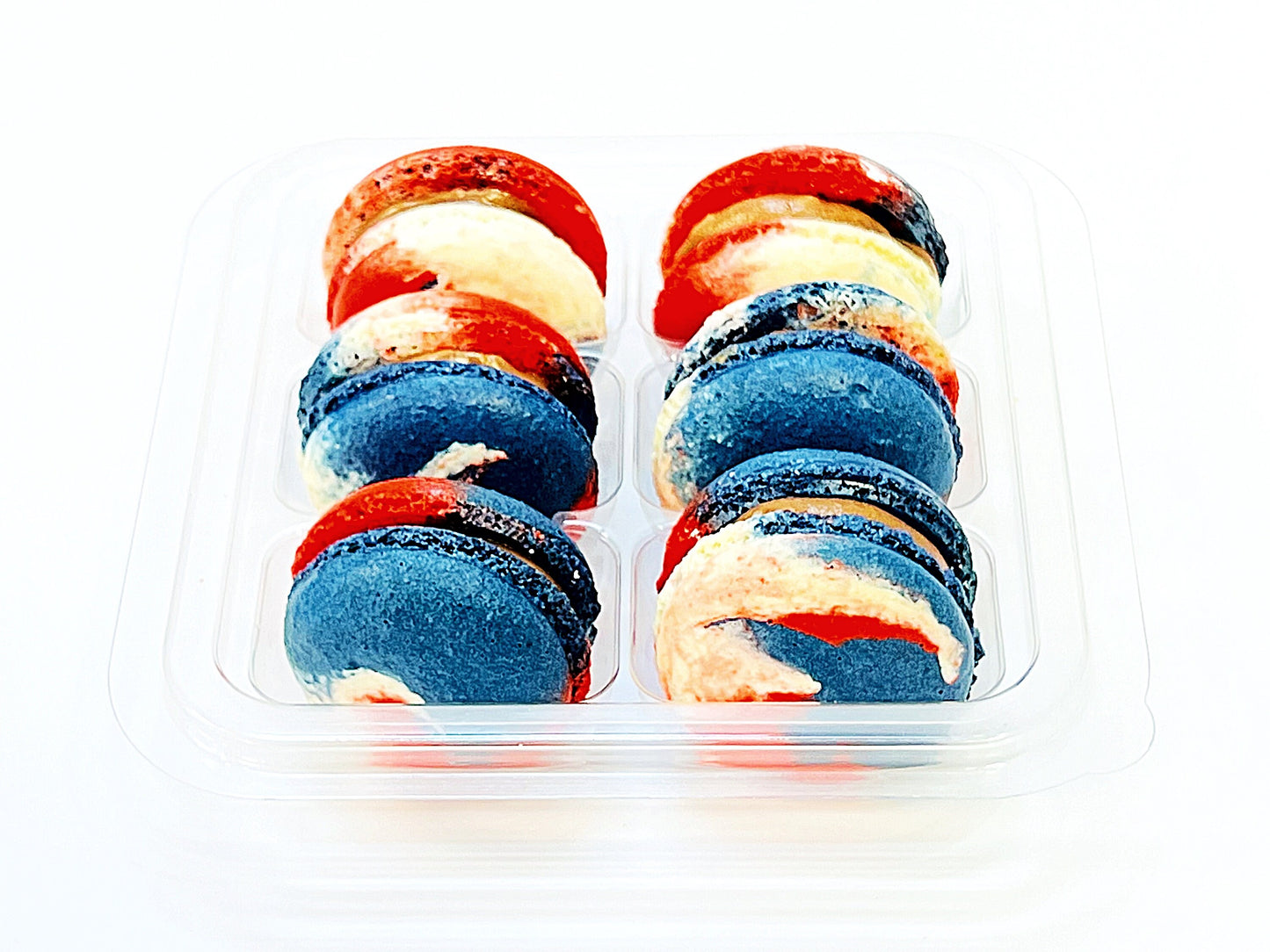 Rocky Road French Macarons | The Patriotic Cookies | Available in 6, 12 and 24 Pack