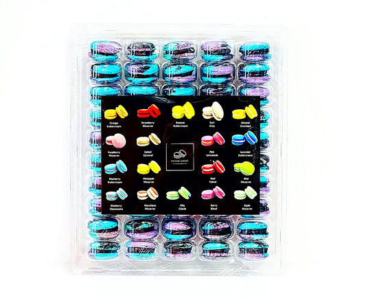 50 Pack Galaxy French macaron value pack-Macaron Centrale