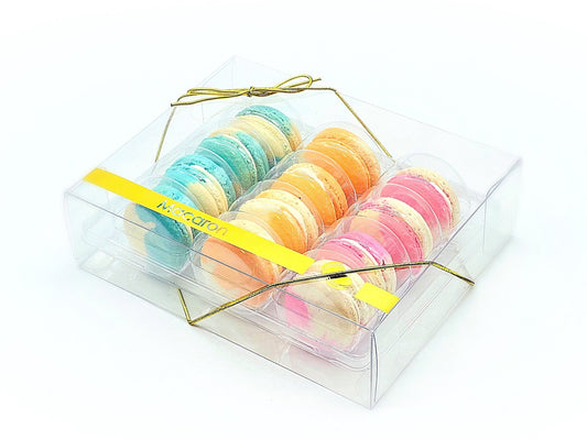 12 Pack Fruity Chocolate Gift Box Set Macarons. - Macaron Centrale