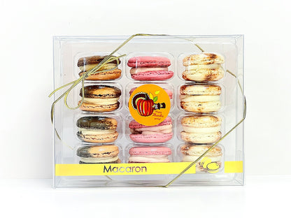 12 Pack Happy Thanksgiving Macaron Collection with Clear Gift Box | Choose Your Favorites - Macaron Centrale