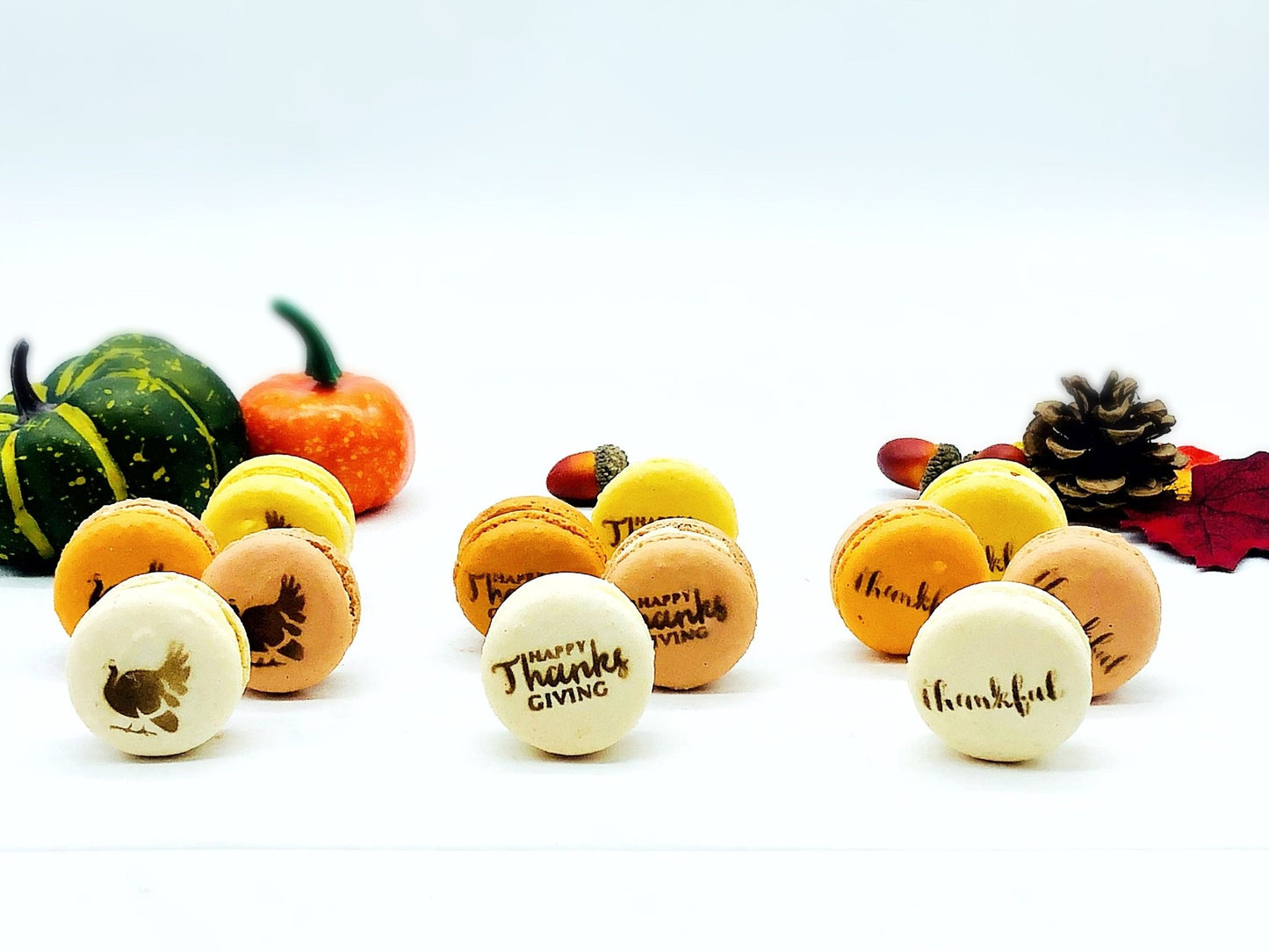 12 Pack Thanksgiving Macaron Set - Macaron Centrale