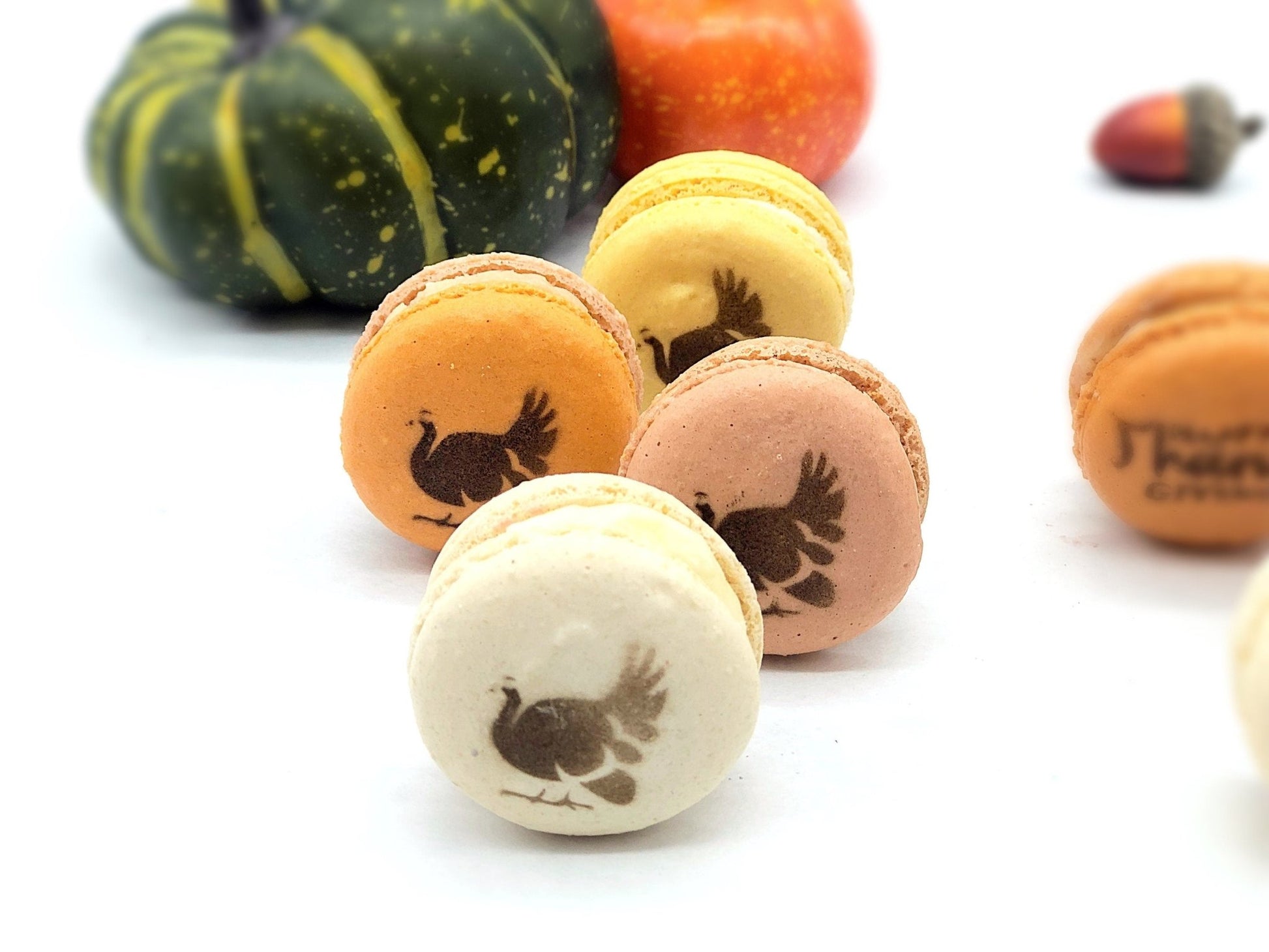 12 Pack Thanksgiving Macaron Set - Macaron Centrale