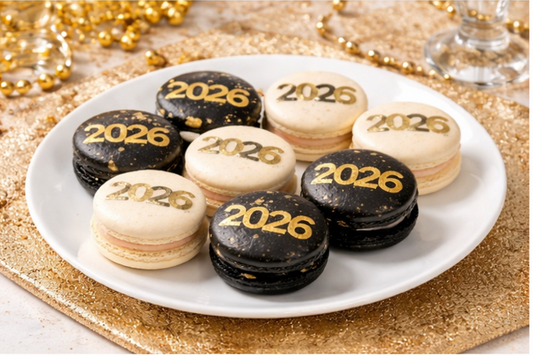 New Year 2026 Macaron Gift Set – Customizable Flavors in Elegant Packaging
