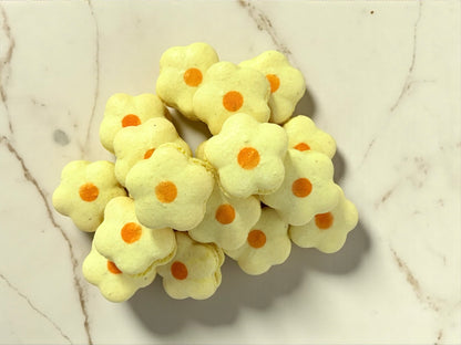 Lemon Flower French Macarons – Elegant, Delicate & Perfect for Any Celebration
