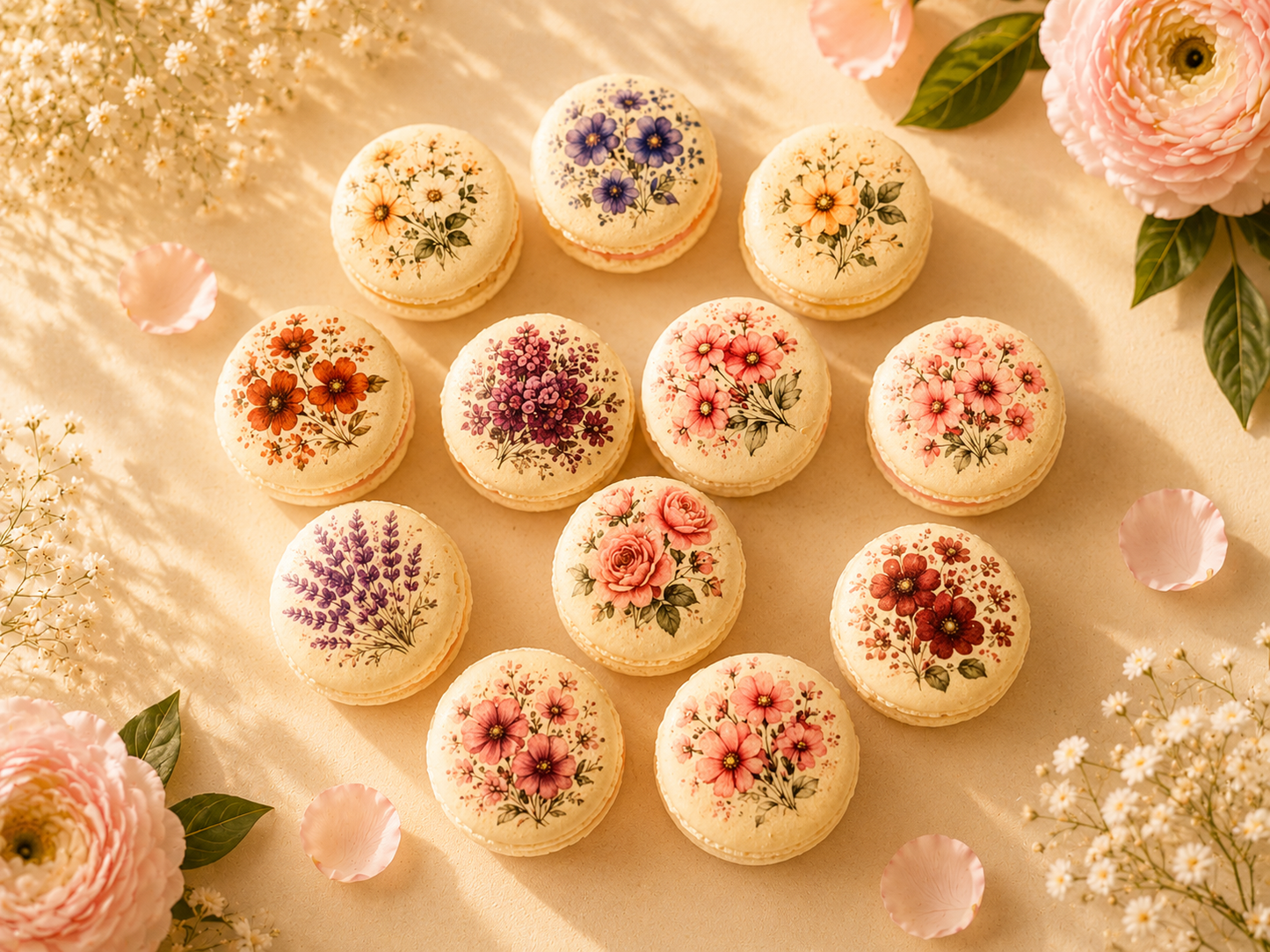 Blooming Garden Classic French Macarons