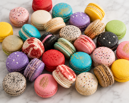 24 Pack | Surprise Me! French Macarons - Flavor Guide Included
