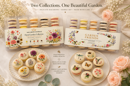 Garden Collection Bundle | 50 Hand-Printed French Macarons