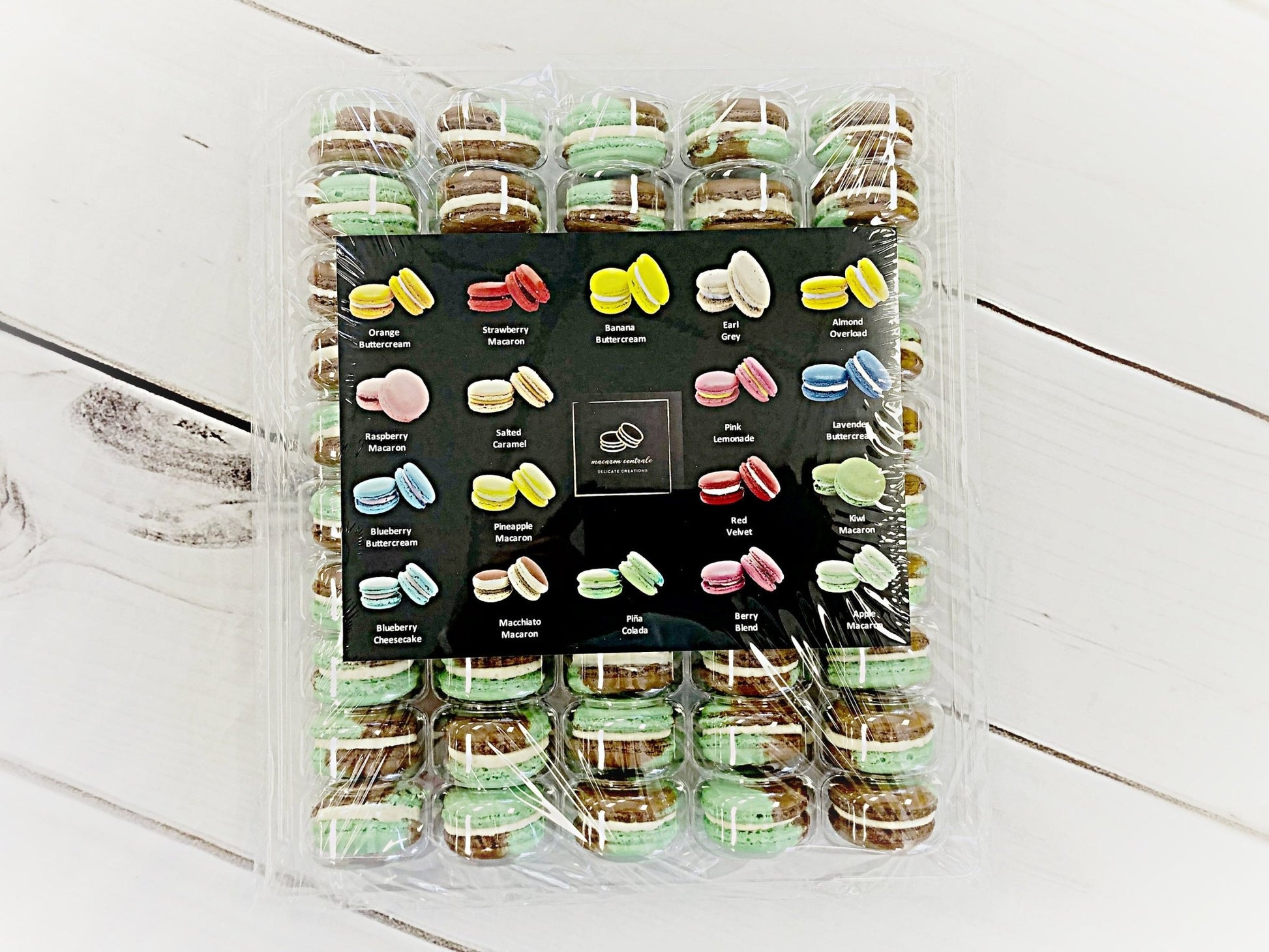 50 Pack Agave French Macaron Value Pack - Macaron Centrale