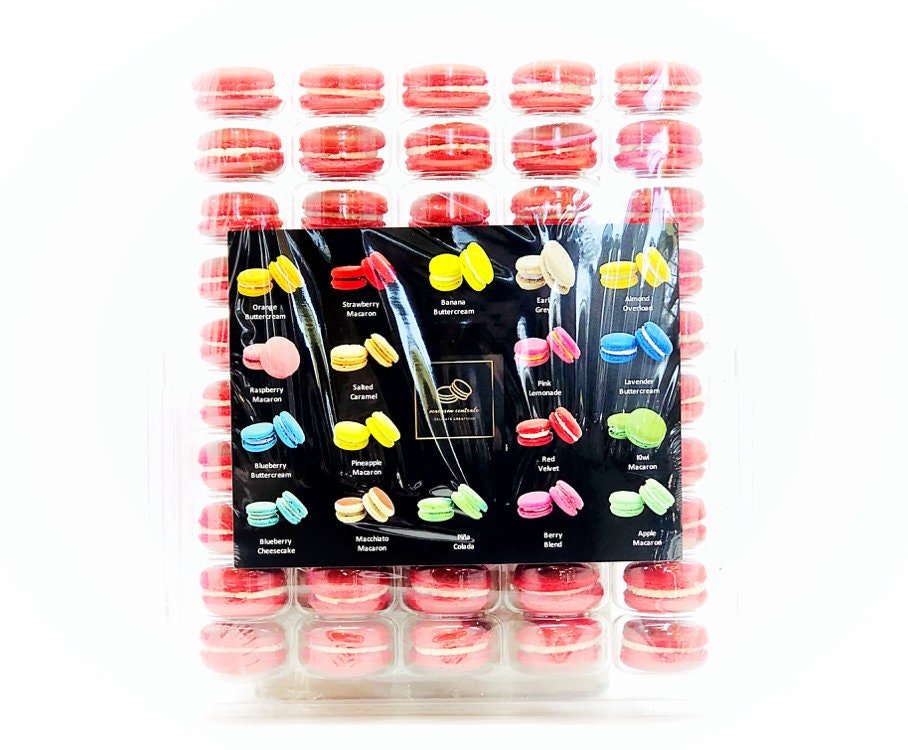 50 Pack Apple Cinnamon French Macaron Value Pack - Macaron Centrale
