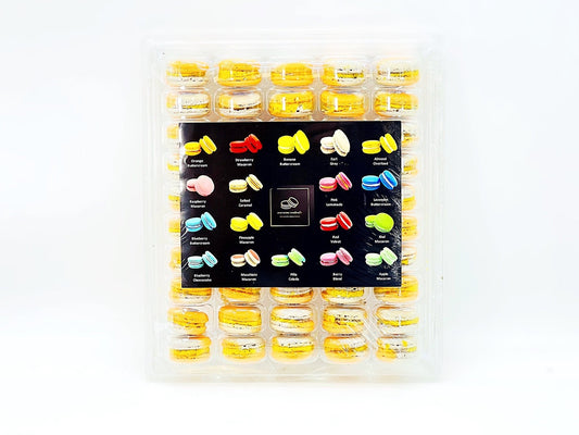 50 Pack Apricot Oreo French Macaron Value Pack - Macaron Centrale