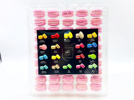 50 Pack Berry Blend French Macaron Value Pack - Macaron Centrale