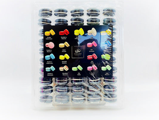 50 Pack Black Velvet French Macaron Value Pack - Macaron Centrale