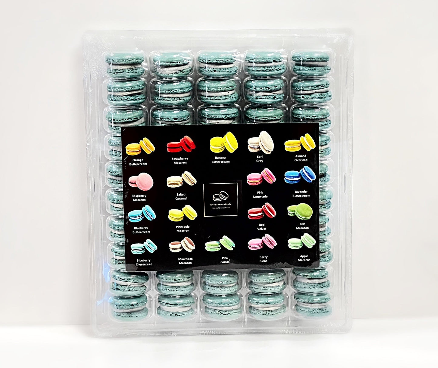 50 Pack Blackberry Lavender French Macaron Value Pack - Macaron Centrale