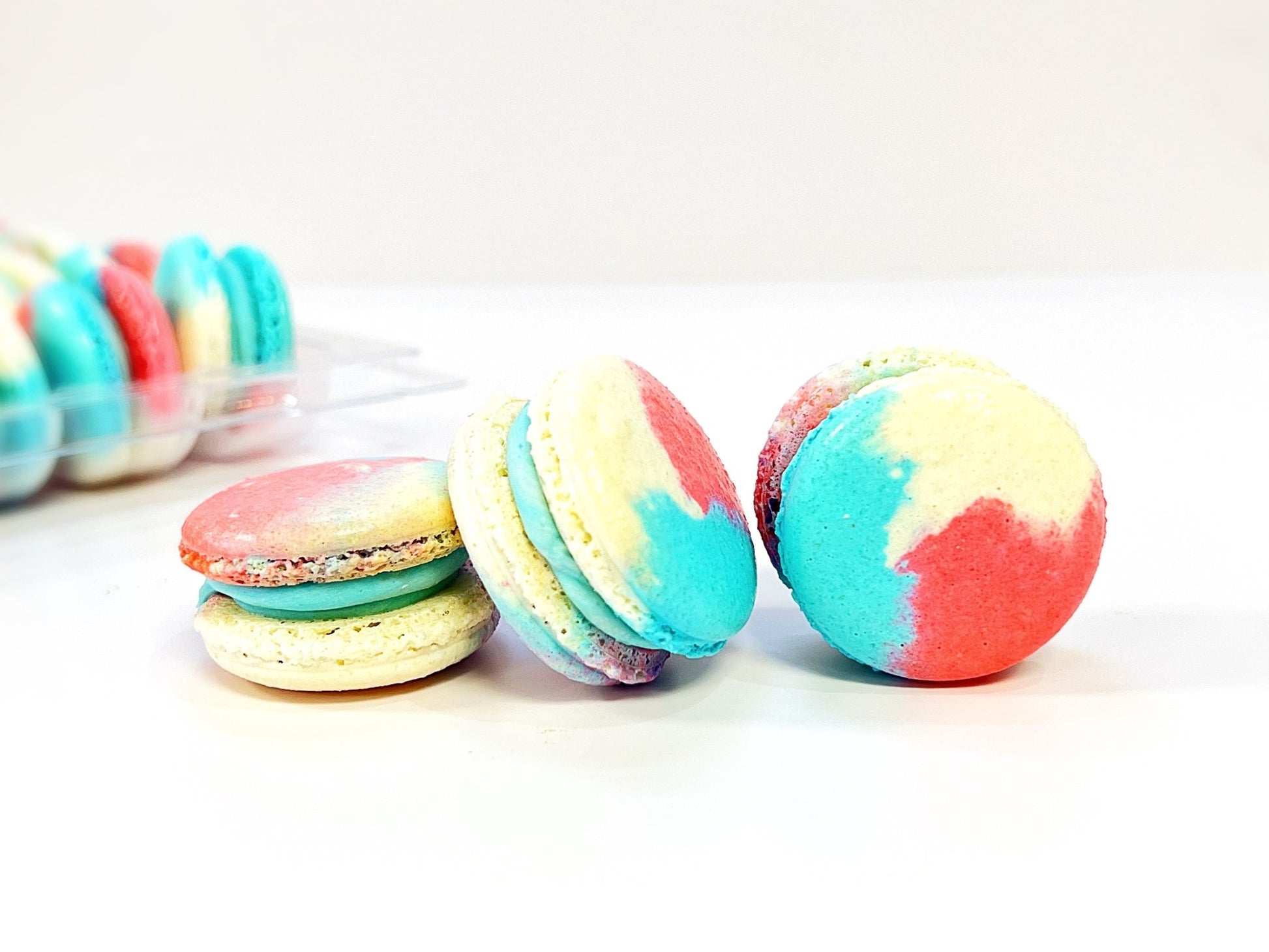 50 Pack Blackcurrant Gourmet French Macaron Value Pack - Macaron Centrale
