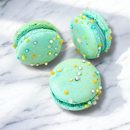 50 Pack Blueberry Mallow Bliss French Macarons Value Pack - Macaron Centrale