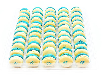 50 Pack Blueberry Sundae French Macaron Value Pack - Macaron Centrale