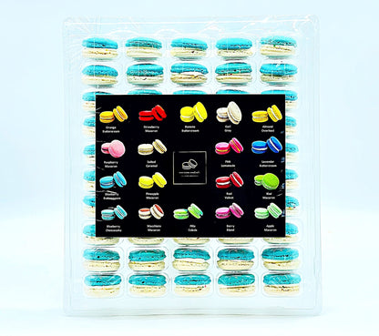 50 Pack Blueberry Sundae French Macaron Value Pack - Macaron Centrale