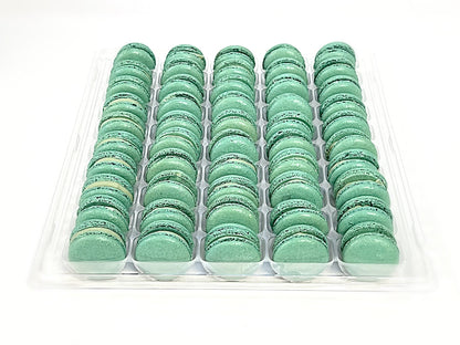 50 Pack Butterbeer Ganache French Macaron Value - Macaron Centrale