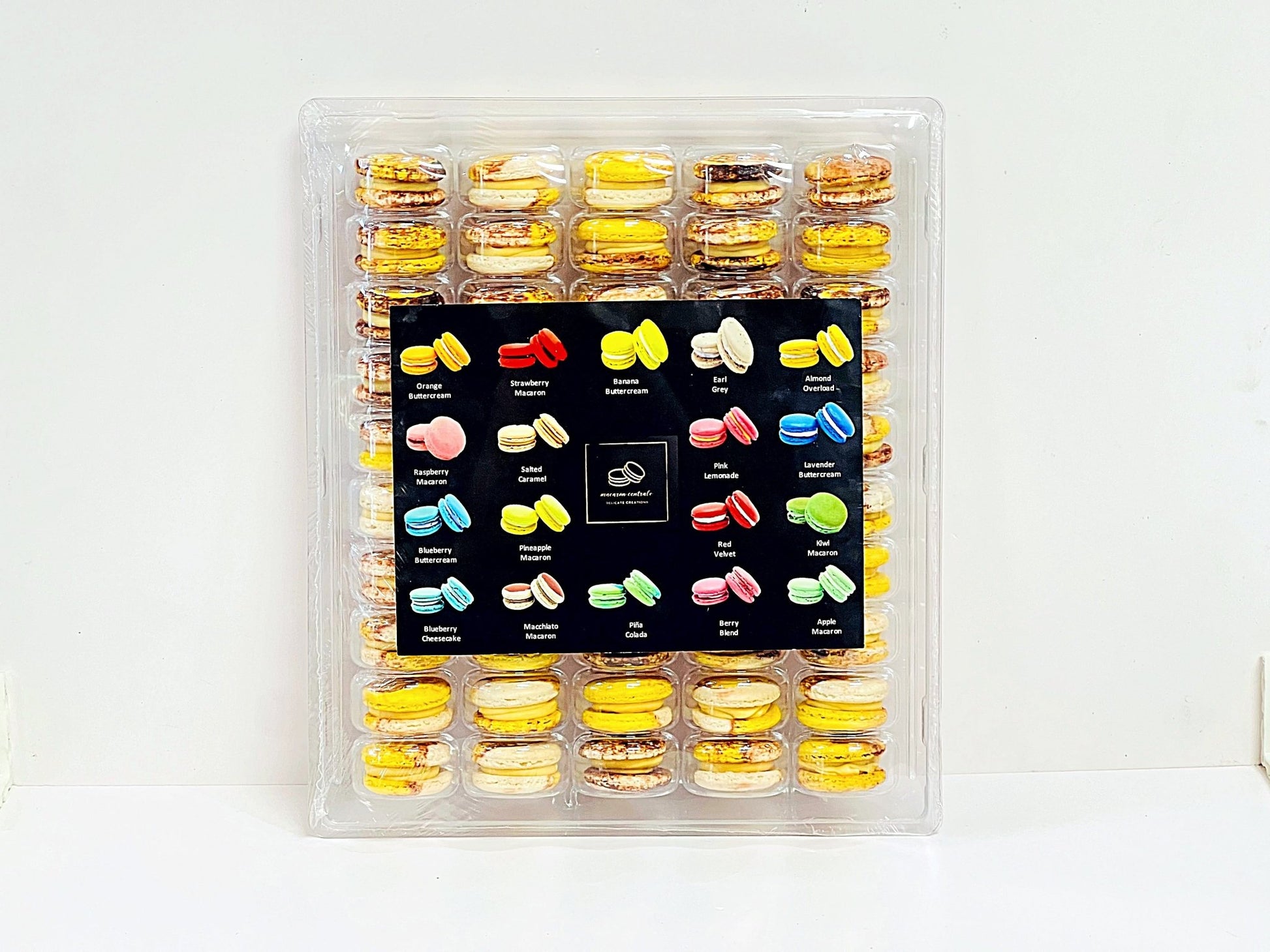 50 Pack Butterscotch Chocolate Macarons - Macaron Centrale
