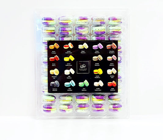 50 Pack Butterscotch Honeydew French Macaron Value Pack - Macaron Centrale