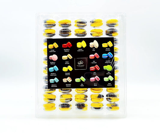 50 Pack Caramel Pineapple French Macaron Value Pack - Macaron Centrale
