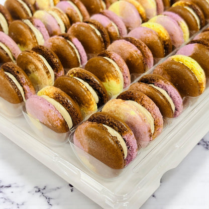 50 Pack Chai au Miel French Macarons - Macaron Centrale