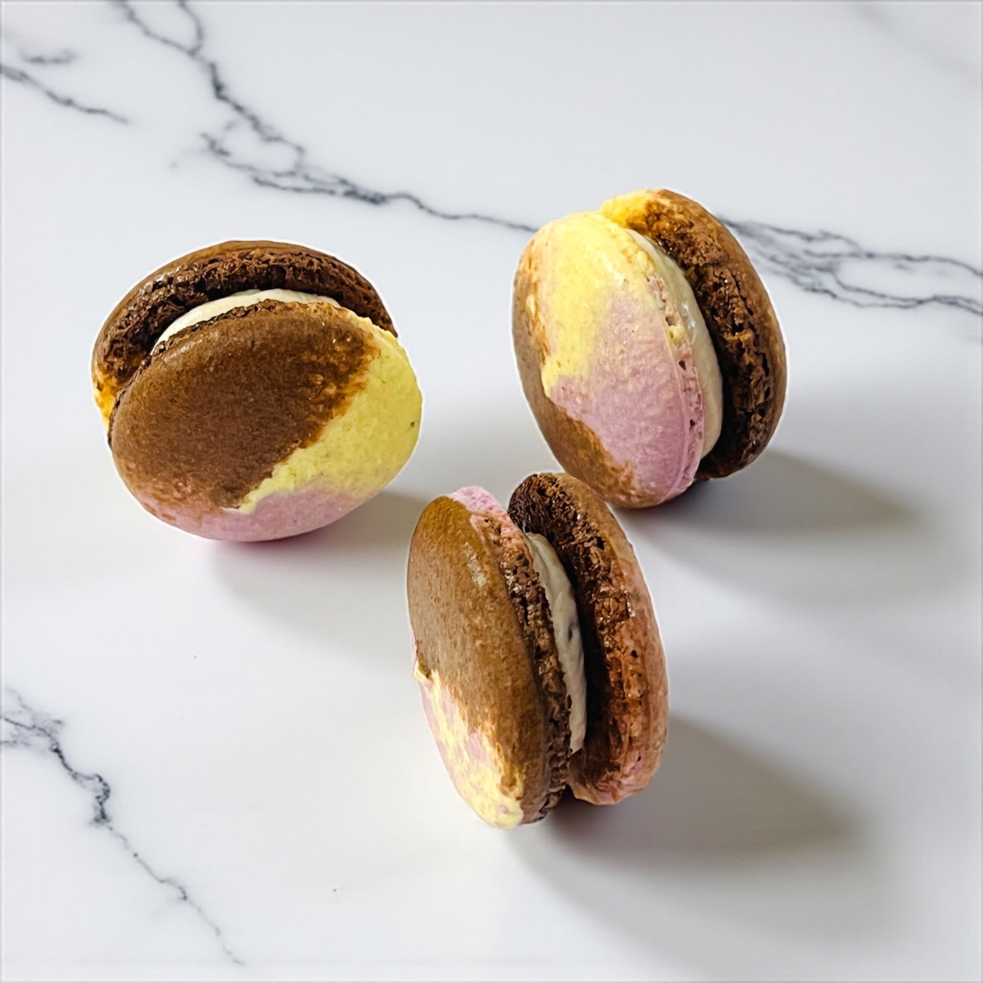 50 Pack Chai au Miel French Macarons - Macaron Centrale