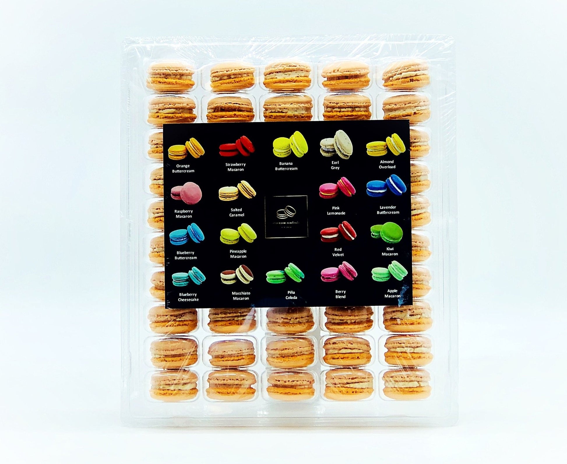 50 Pack Chai Latte French Macaron Value Pack - Macaron Centrale