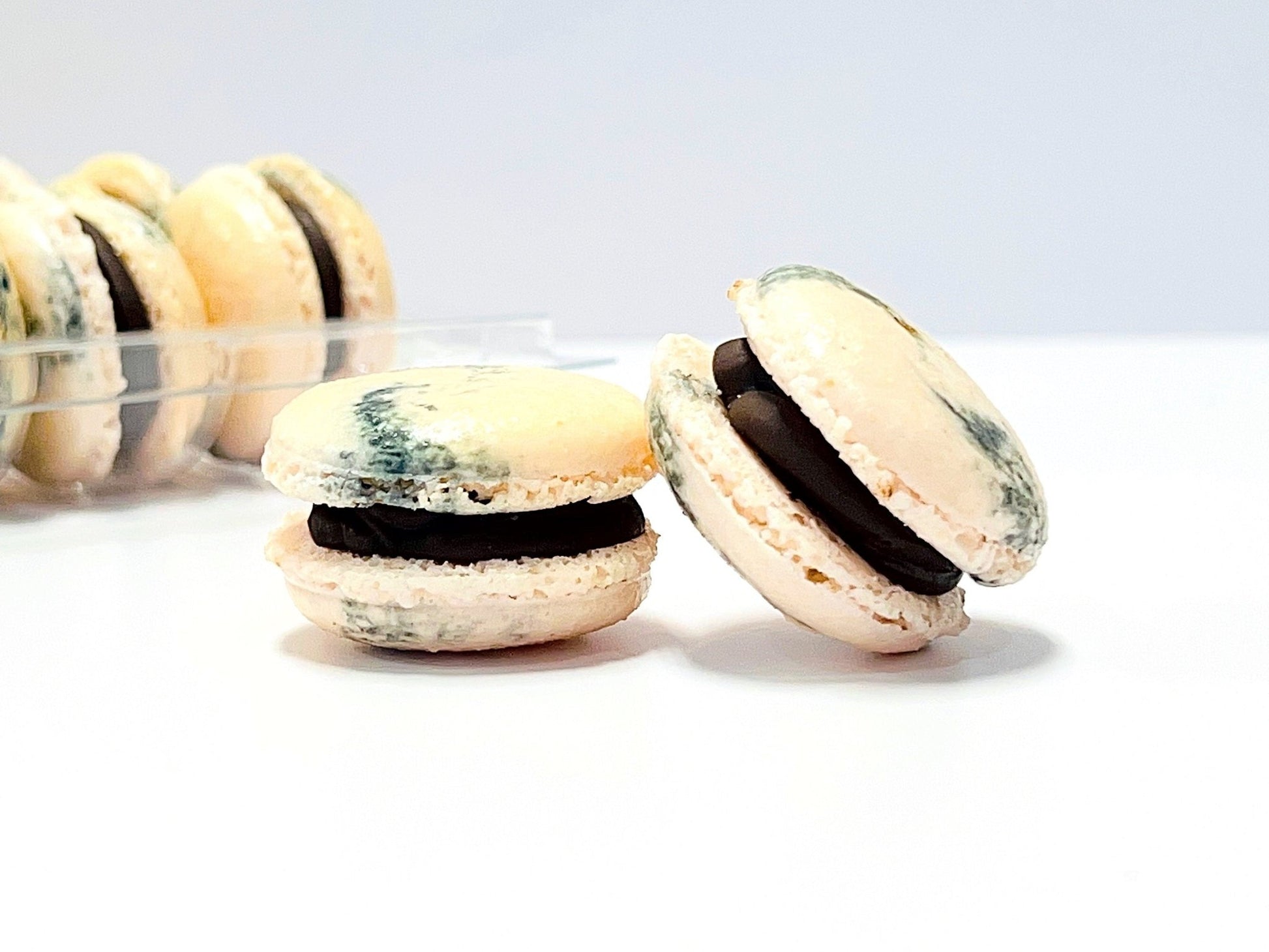 50 Pack Chocolate Agave French Macaron Value Pack - Macaron Centrale