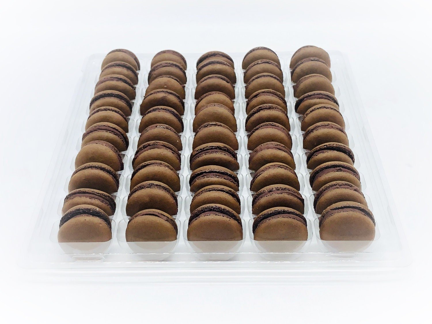 50 Pack Chocolate French Macaron Value Pack - Macaron Centrale