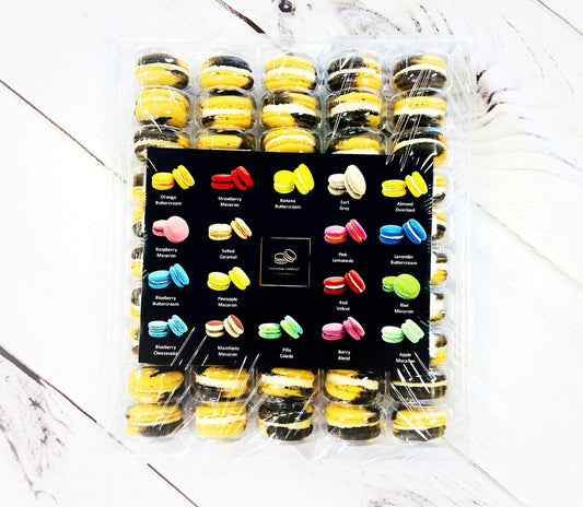 50 Pack Dulce De Leche French Macaron Value Pack - Macaron Centrale