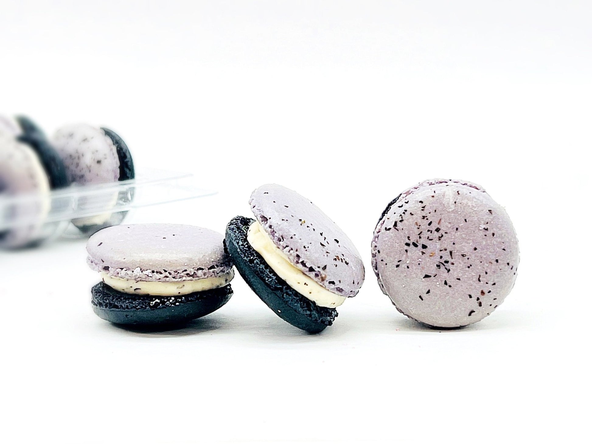 50 Pack Earl Grey Chocolate French Macaron Value Pack - Macaron Centrale