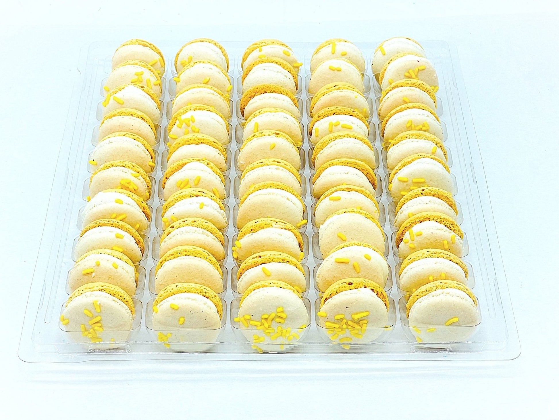 50 Pack Eggnog French Macaron Value Pack - Macaron Centrale