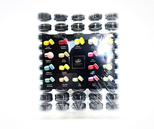 50 Pack Espresso French Macaron Value Pack - Macaron Centrale