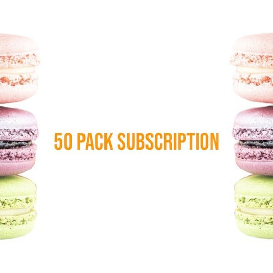 50 Pack French Macaron - Subscription - Macaron Centrale