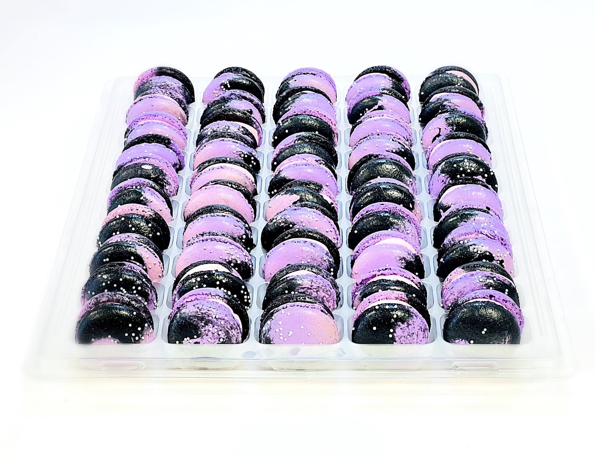 50 Pack Gourmet Raspberry French Macaron Value Pack - Macaron Centrale