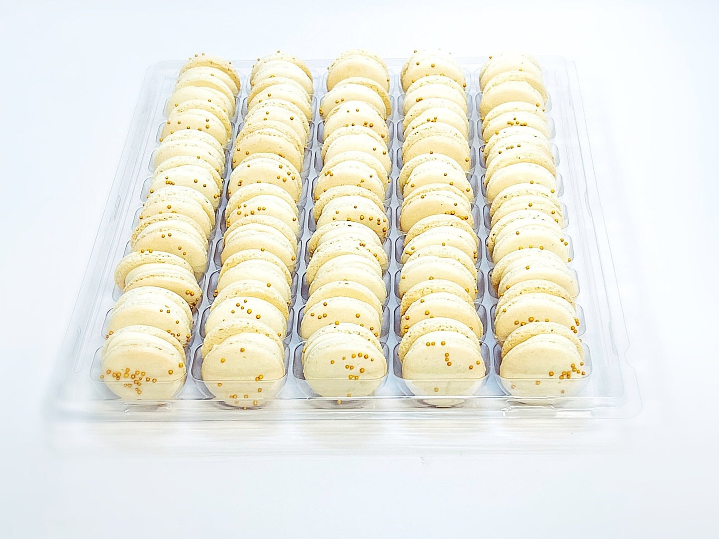 50 Pack Gourmet Vanilla French Macaron Value Pack - Macaron Centrale