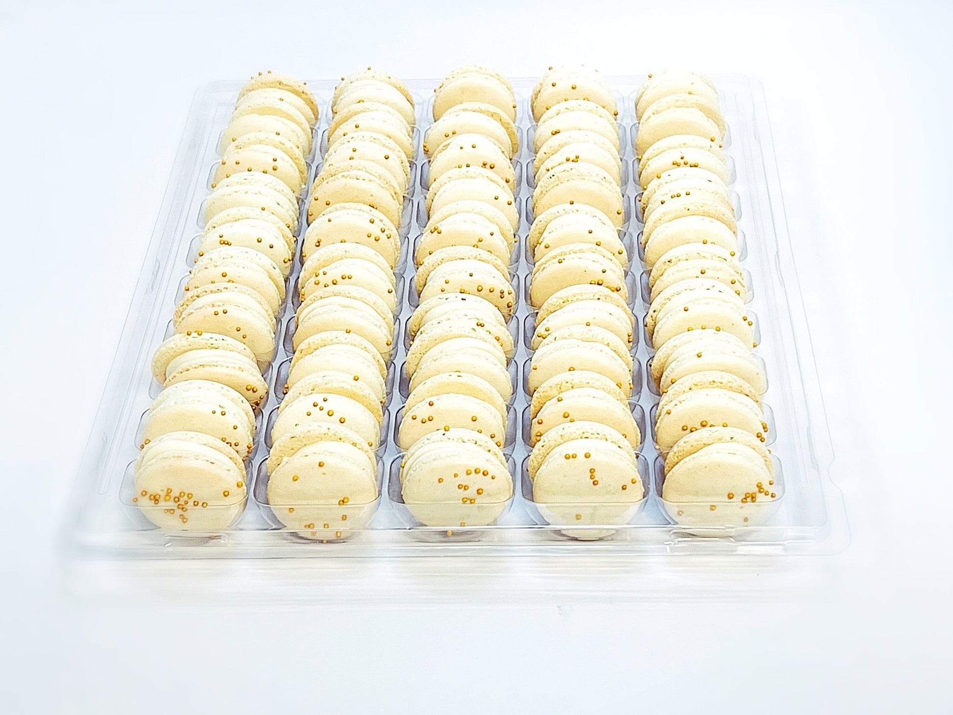 50 Pack Gourmet Vanilla French Macaron Value Pack - Macaron Centrale