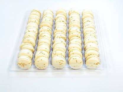 50 Pack Gourmet Vanilla French Macaron Value Pack - Macaron Centrale