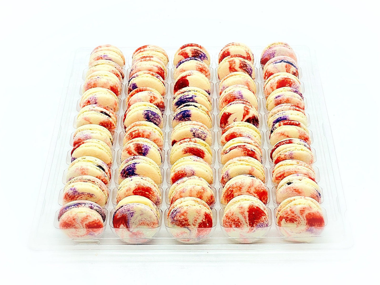 50 Pack Grape Cheesecake French Macaron Value Pack - Macaron Centrale
