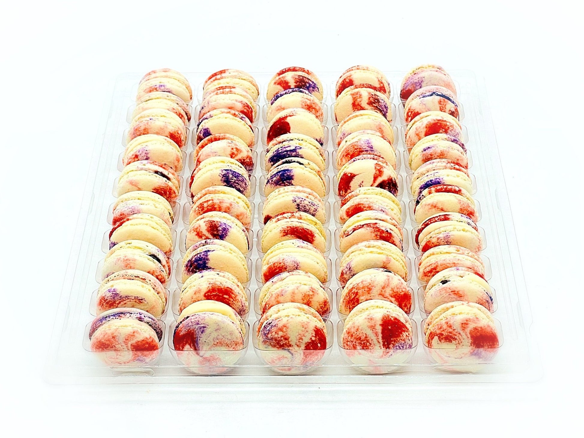 50 Pack Grape Cheesecake French Macaron Value Pack - Macaron Centrale