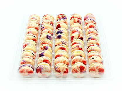 50 Pack Grape Cheesecake French Macaron Value Pack - Macaron Centrale