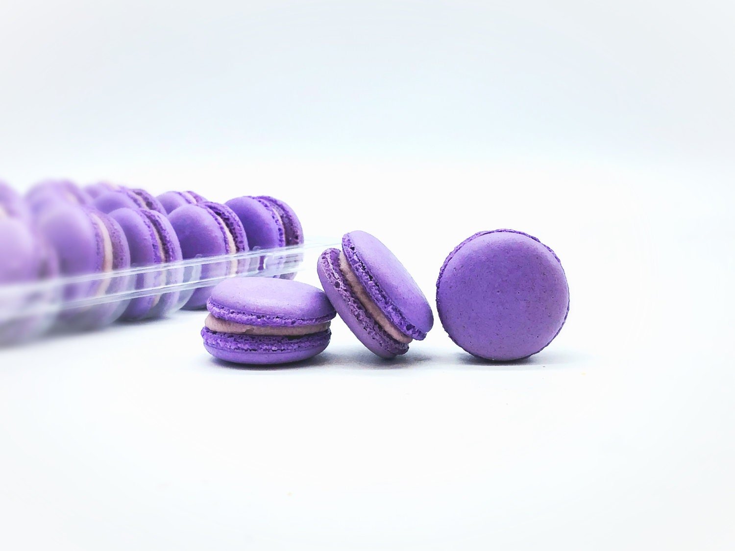 50 Pack Grape French Macaron Value Pack - Macaron Centrale
