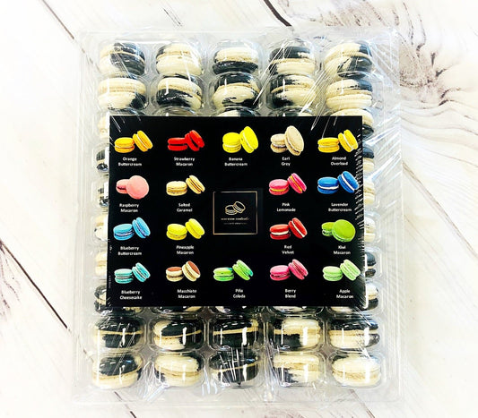 50 Pack Grass Jelly French Macaron Value Pack - Macaron Centrale