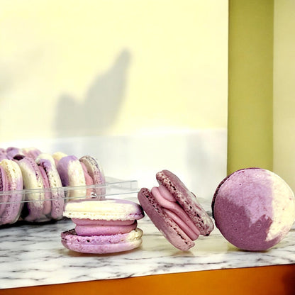 50 Pack Hibiscus Plum French Macaron Value Pack - Macaron Centrale