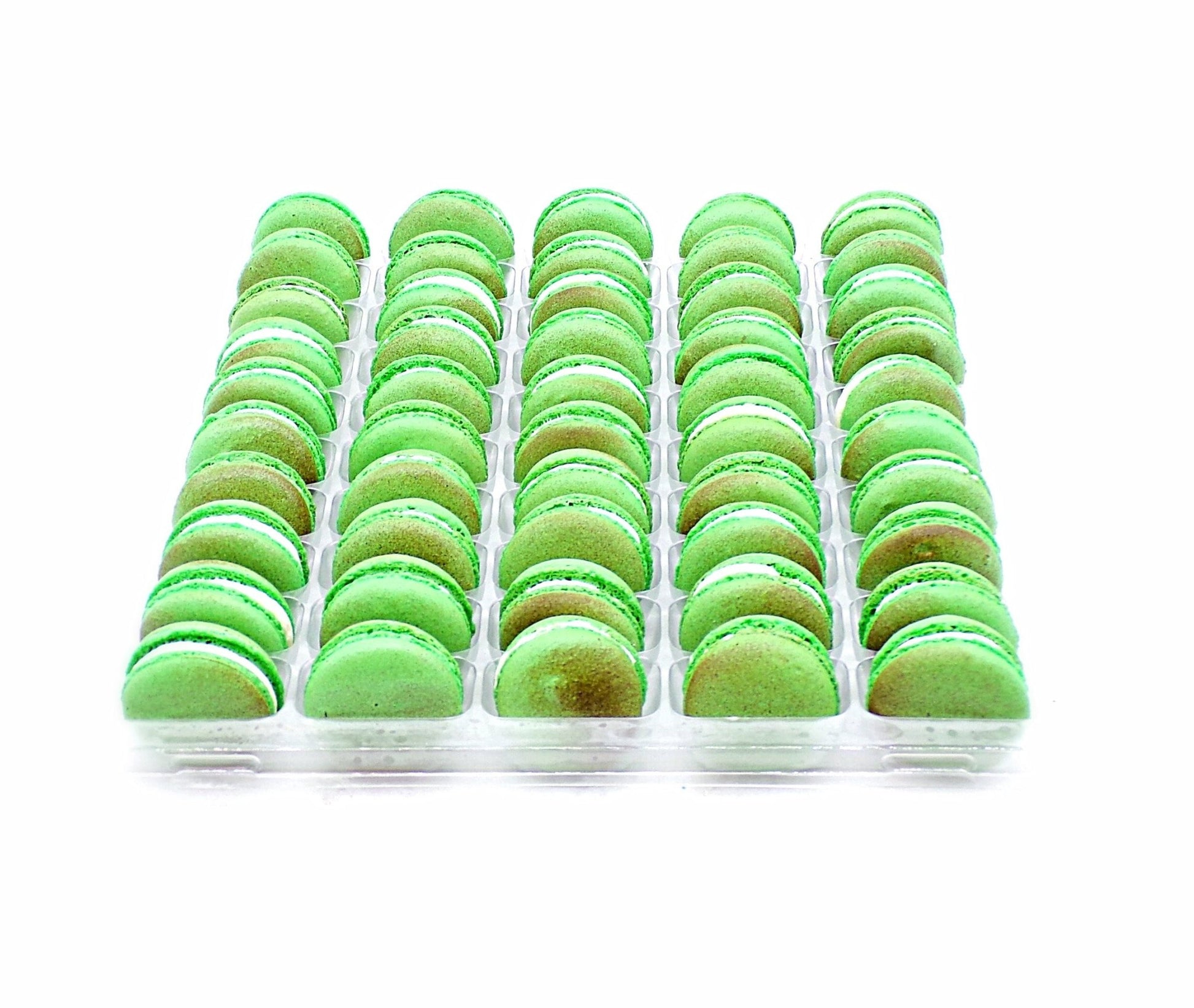 50 Pack Kiwi French Macaron Value Pack - Macaron Centrale